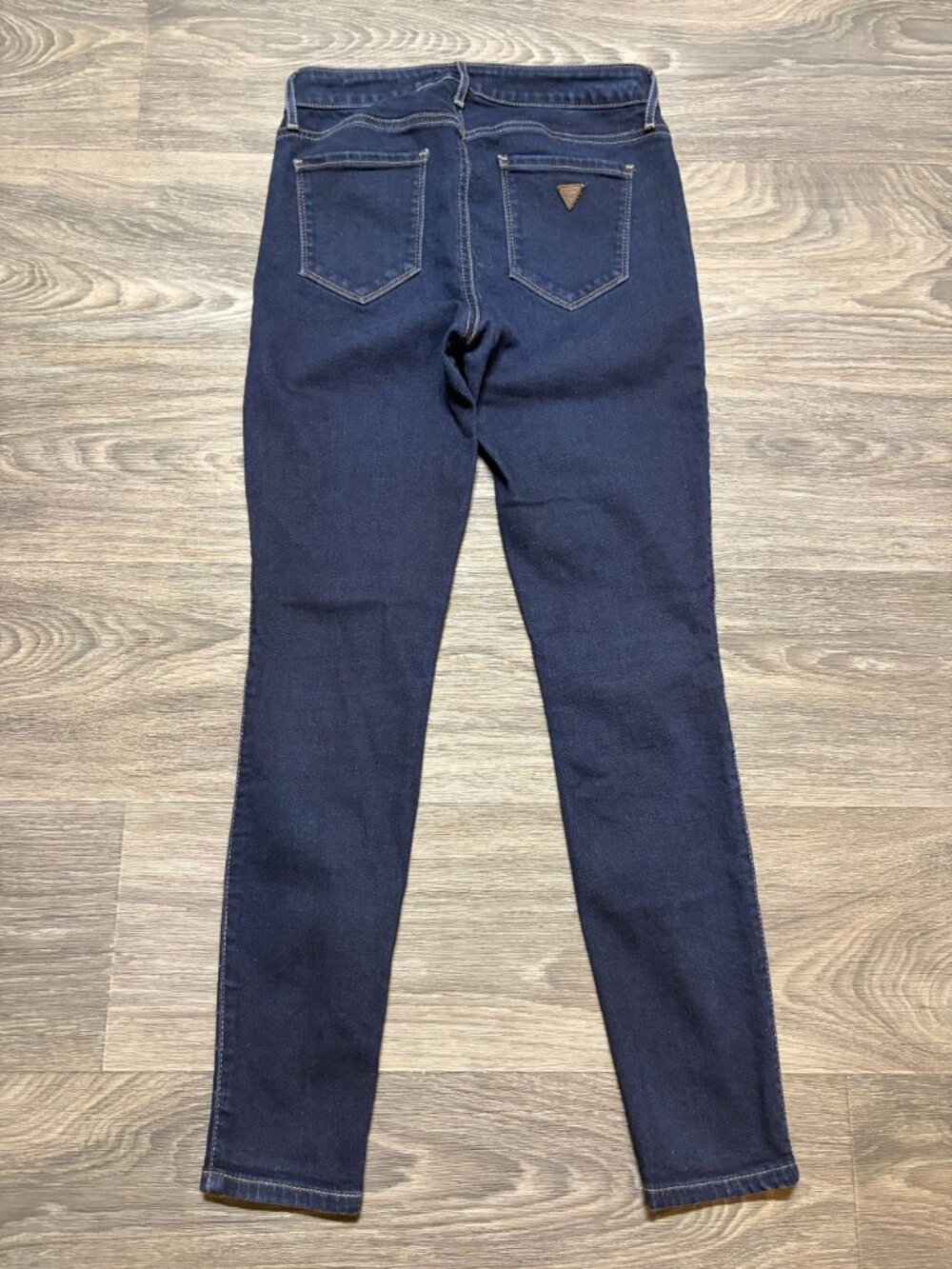 Guess Sexy Curve Dark Wash Skinny Jeans 29 Stretch Denim 5 Pocket Mid Rise - Picture 3 of 14